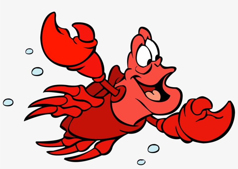 Sebastian The Crab From The Little Mermaid Sebastian - Crab Little Mermaid Characters, transparent png #3986698