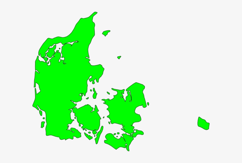 Denmark Cliparts - Denmark Map Green, transparent png #3986795