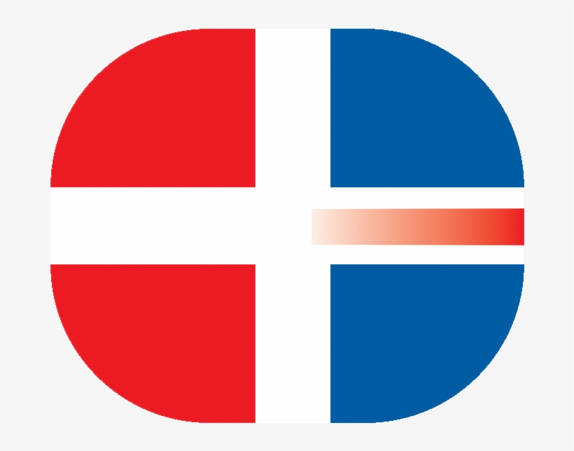 Danish-icelandic - Icelandic And Danish Flag, transparent png #3986902