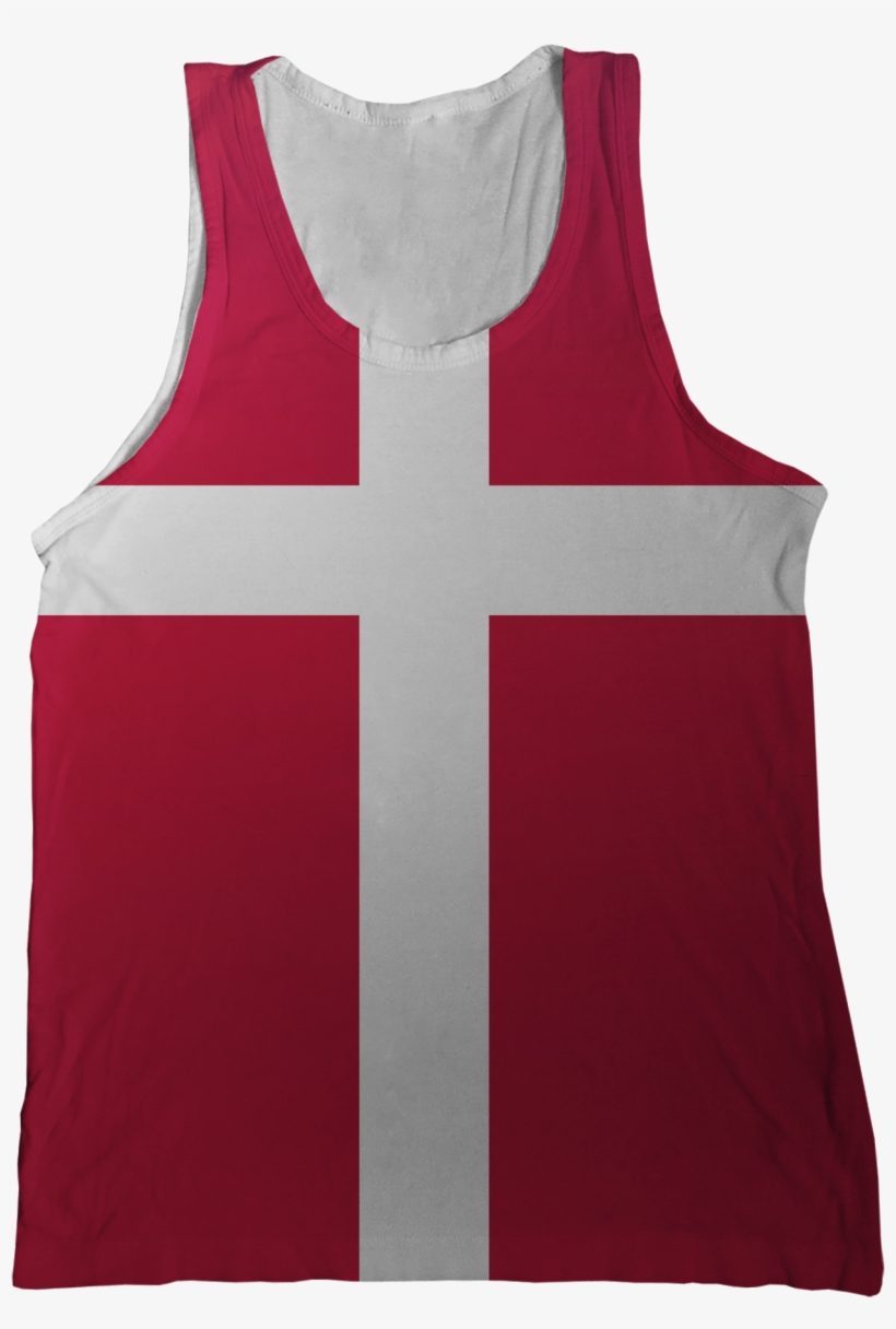Denmark Flag Tank Top - Flag Of Latvia, transparent png #3987301