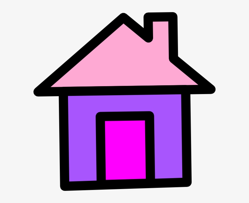 House Clipart Purple - Purple House Clipart, transparent png #3987391