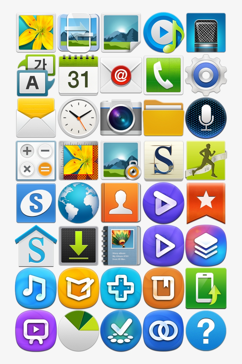 Samsung Galaxy Clipart Phone Icon - App Icons Samsung, transparent png #3987683