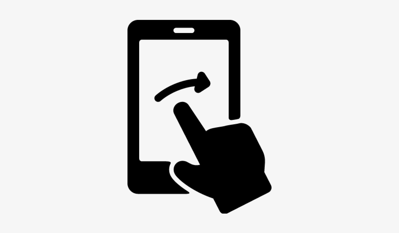 Phone Touch Vector - Mobile Touch Icon Png, transparent png #3988200