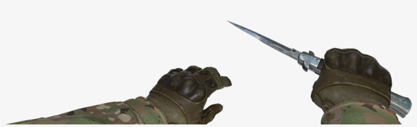 V Knife Stiletto - Counter-strike, transparent png #3988468