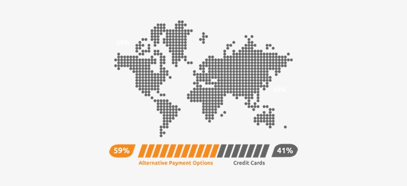 Local Payment Option Trends - Vector World Map Silhouette, transparent png #3988626