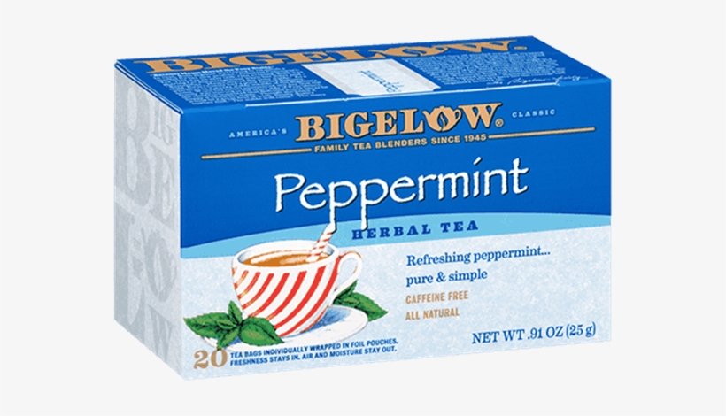 Bigelow Tea Peppermint Herbal - Bigelow Peppermint Tea, transparent png #3988960