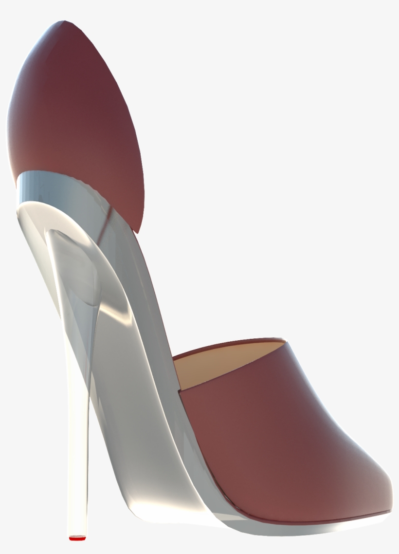 The Stiletto Condom Is A Soft Clear Plastic That Covers - Basic Pump, transparent png #3989664