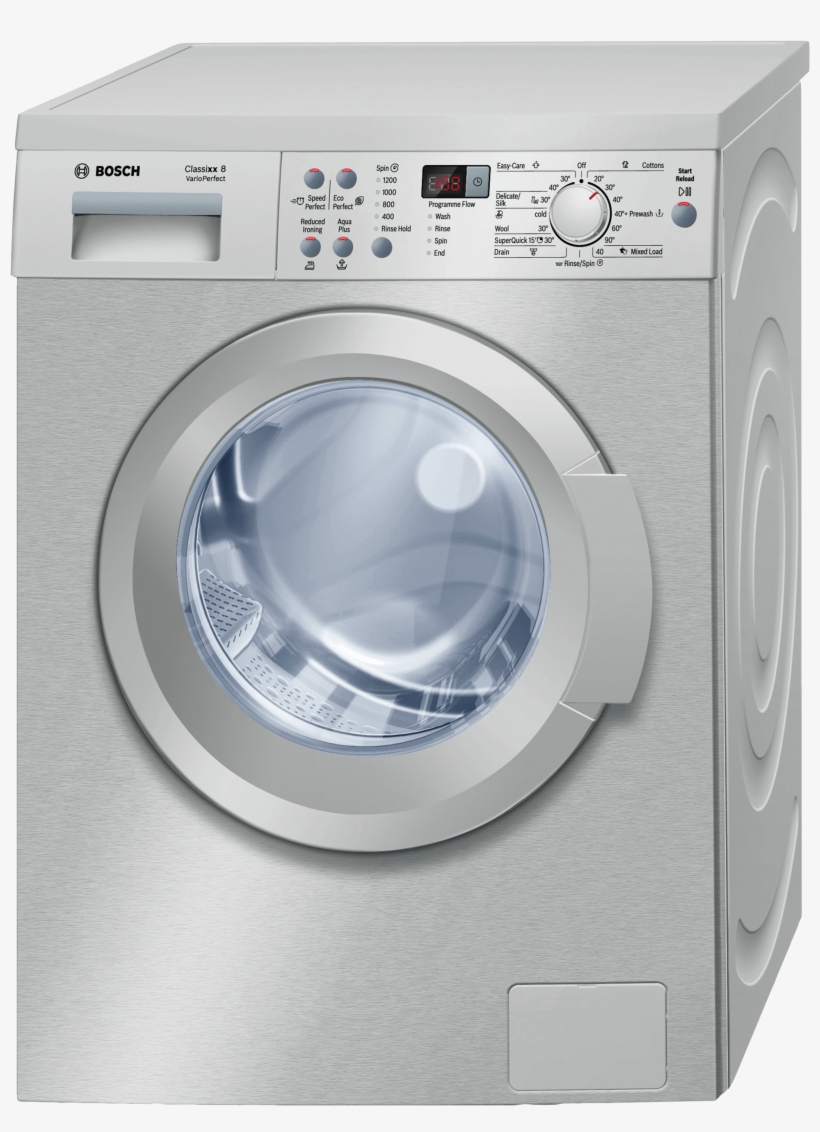 Bosch Front Loader Washing Machine Model - Bosch 8kg Freestanding Washing Machine | Waq2836sgb, transparent png #3990166