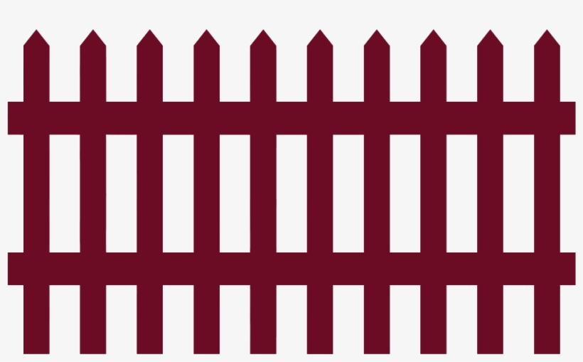 Panama City Fence Contractor - Red Picket Fence, transparent png #3990387