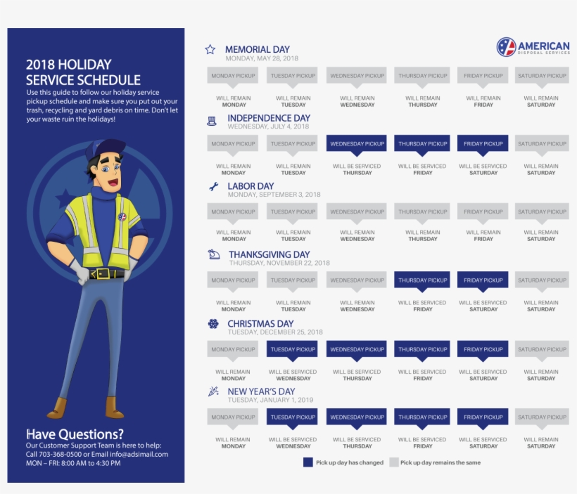 Holiday Service Pickup Schedule Va - American Standard Asd-1250 Torque Master Kitchen, Garbage, transparent png #3991244