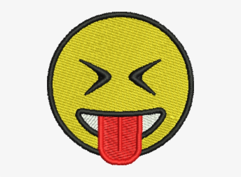 Emoji Tongue Sticking Out Iron-on Patch - Folio Four From Burchard Of Sion's De Locis Ac Mirabilibus, transparent png #3991419