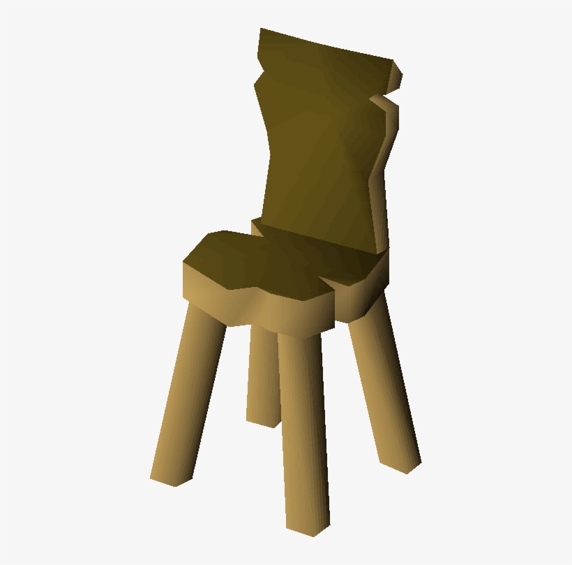 Crude Wooden Chair Built - Chair, transparent png #3991785