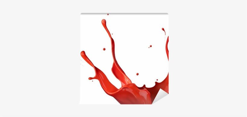 Red Paint Splash, transparent png #3992247