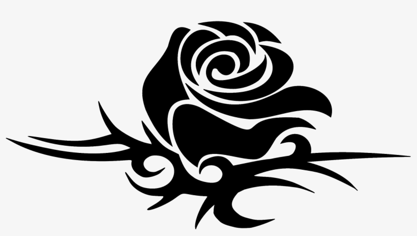 Love Tattoo Download Png Image - Tribal Rose, transparent png #3992281