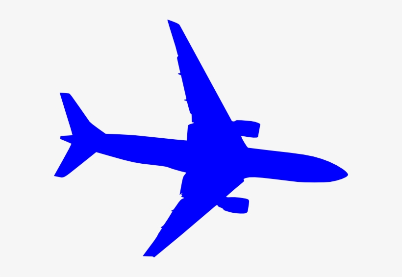 Blue Plane Svg Clip Arts 600 X 485 Px, transparent png #3992520