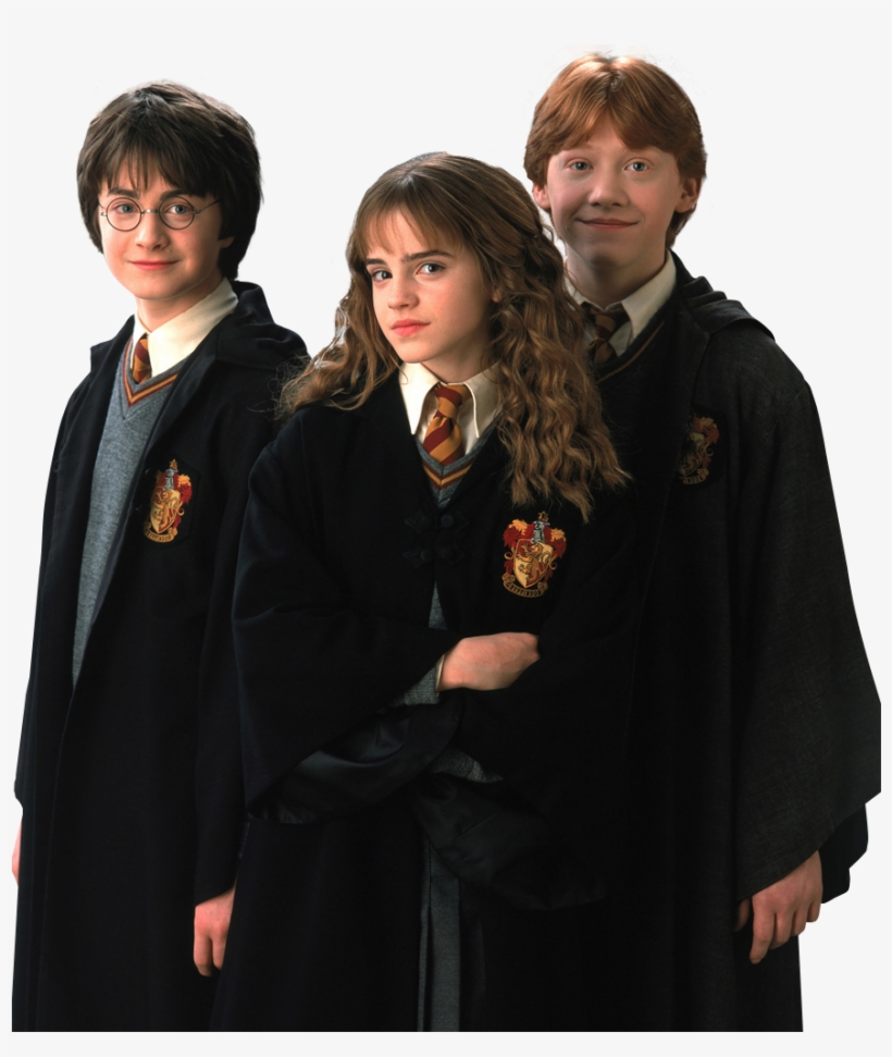 Harry Potter Png Hd Quality - Harry Hermione Ron Best Friend, transparent png #3993252