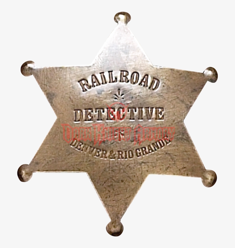 Rail Road Detective Badge - Sheriff Badge Png, transparent png #3993494