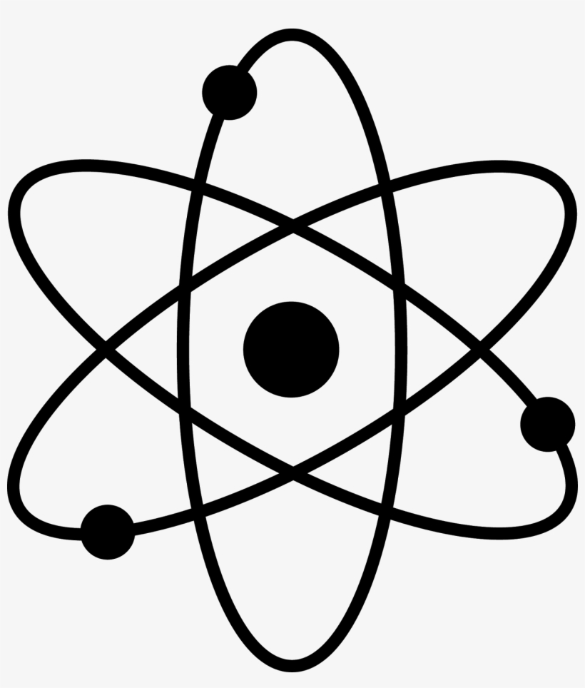 La Cantidad De Protones En El Núcleo De Un Átomo Es - Atom Outline, transparent png #3993749
