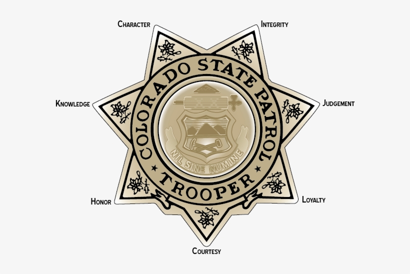 The Badge - Colorado State Patrol Trooper Badge, transparent png #3993778