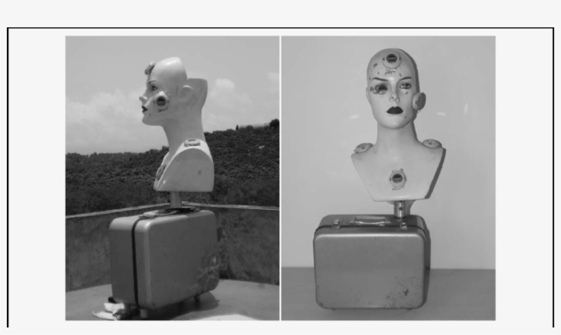 Rotating Manikin With The Uvr Sensor In The Right Orbit - Monochrome, transparent png #3993918