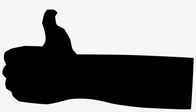 Thumb Signal Shadow Hand Money - Thumb Signal, transparent png #3994522