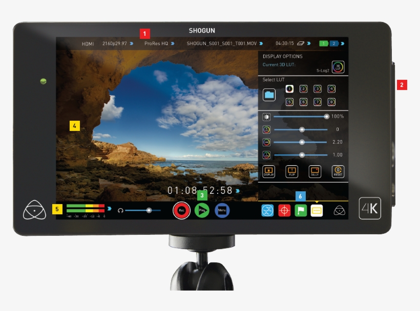 Atomos-singapore - Atomos Shogun Studio 4k/hd 2-channel Dual Monitor/recorder, transparent png #3995033