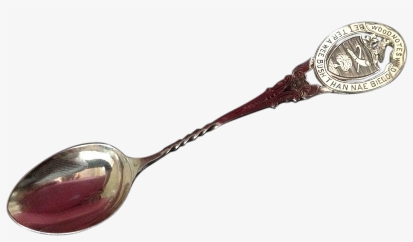 Robert Burns Armorial Sterling Silver Spoon Sale Price - Silver, transparent png #3995036