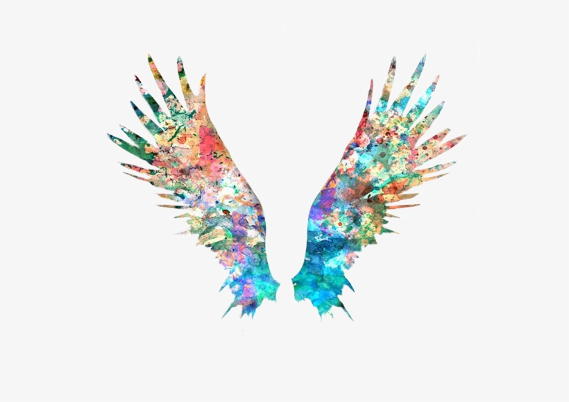 Wings Watercolor Png, transparent png #3995055