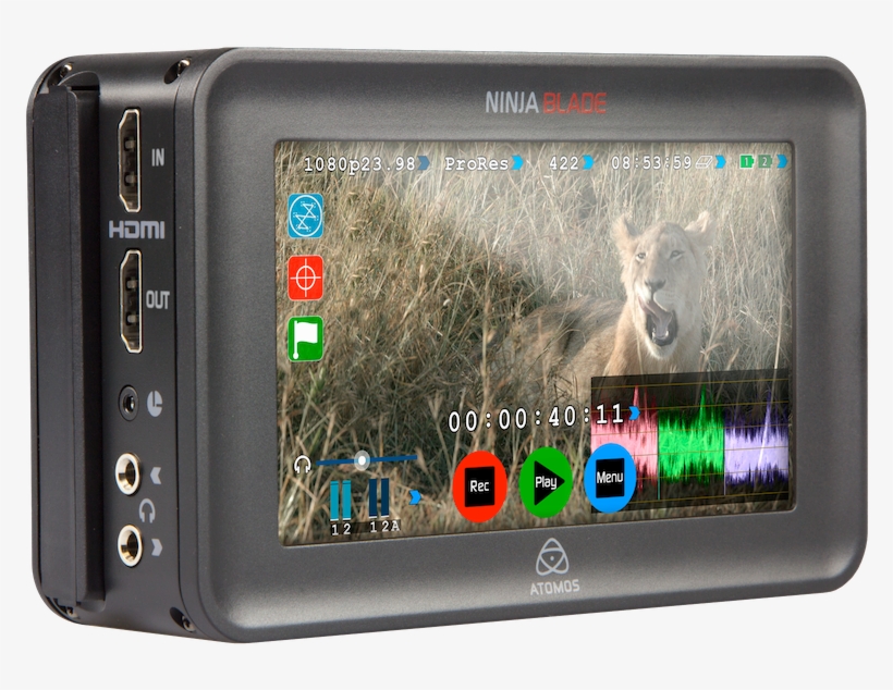 Atomos Ninja Blade 5" Hdmi On-camera Monitor Recorder - Atomos Ninja 5" Hdmi Monitor And Recorder -, transparent png #3995107