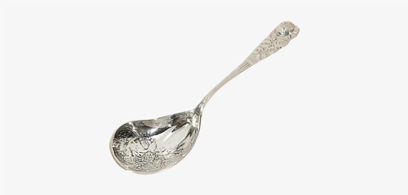 Sterling Silver Strawberry Dessert Spoon - Dessert Spoon, transparent png #3995191