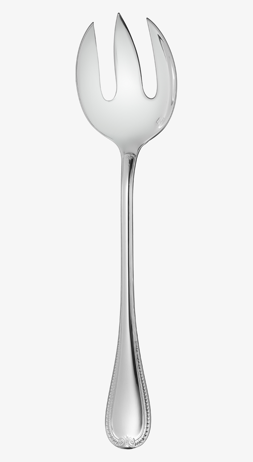 Diminuer Le Zoom - Christofle Malmaison Silverplate Flatware Salad Serving, transparent png #3995421