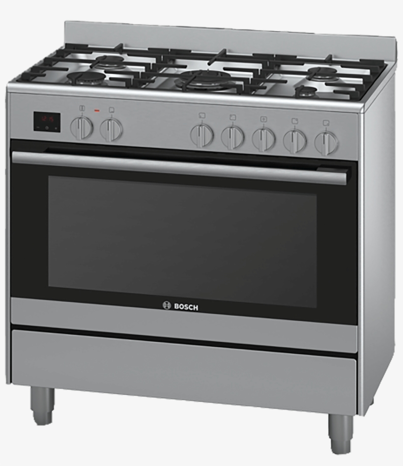 Gas Appliance Png File - Bosch 90cm Freestanding Oven With Gas Cooktop, transparent png #3996769
