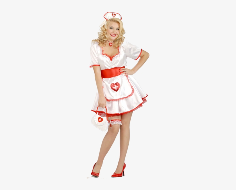 Disfraz De Halloween La Enfermera, Disfraz De Enfermera, - Plus Size Sexy Nurse Adult Costume, transparent png #3996843