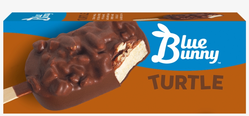 Turtle Ice Cream Bar - Blue Bunny Bar Turtle Sundae, transparent png #3997117