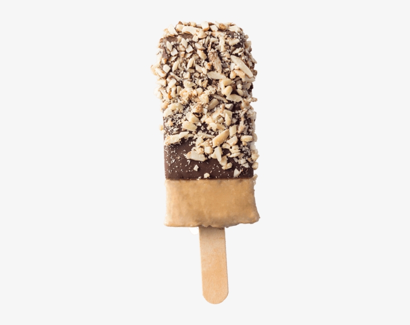 Cappuccino Ice Cream, Dark Chocolate, Almonds - Ice Cream Bar, transparent png #3997317