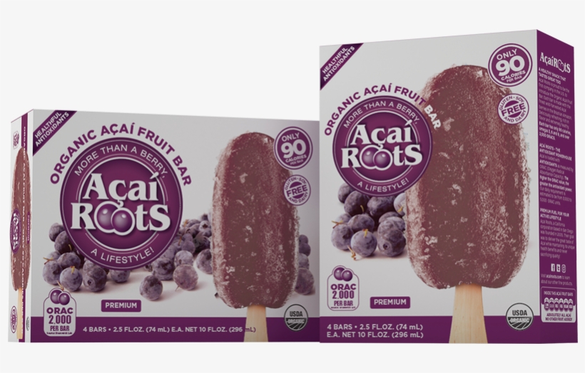 Organic Acai Fruit Bar - Acai Roots Pure Powder Pouch - 4 Oz Pouch, transparent png #3997572