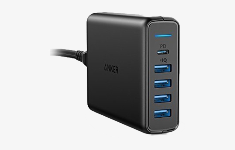 Picture Of Anker Powerport 5 Usb-c With Power Delivery - Anker Powerport, transparent png #3998259