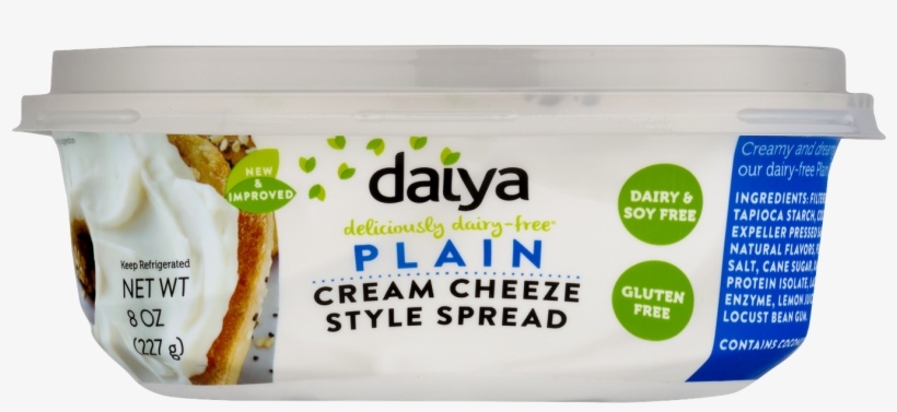 Daiya Plain Dairy Free Cream Cheese Style Spread • - Daiya Cheese, transparent png #3998645