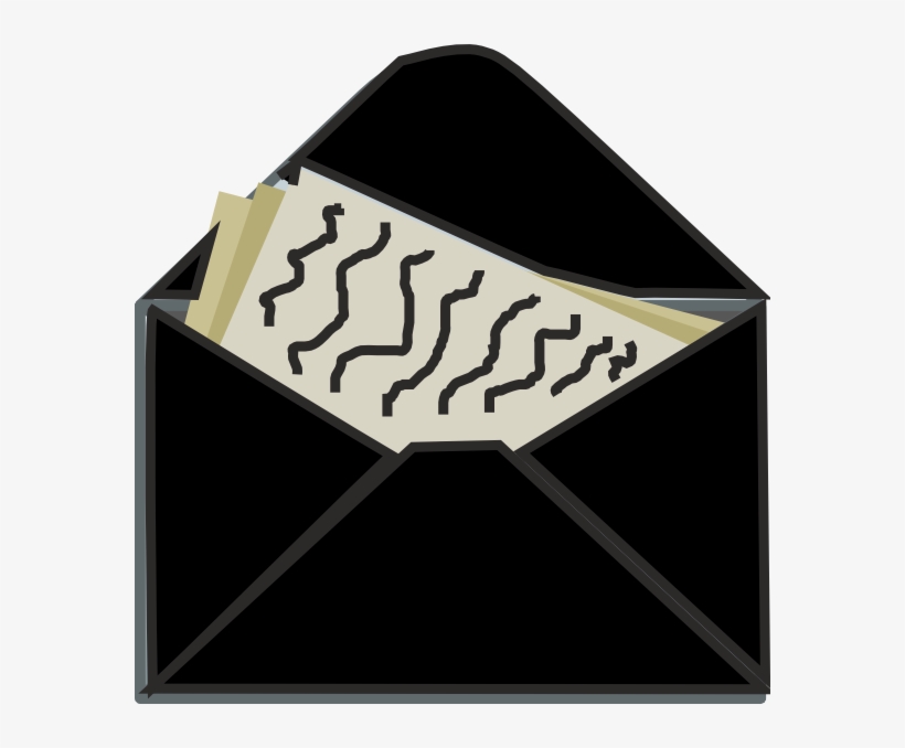 Black Mail Clip Art - Clip Art, transparent png #3998778
