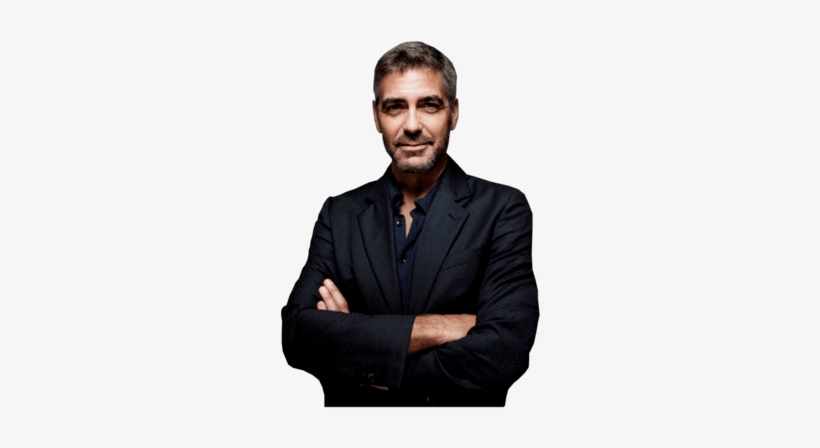 Georges Clooney Portrait - George Clooney Transparent, transparent png #3999406