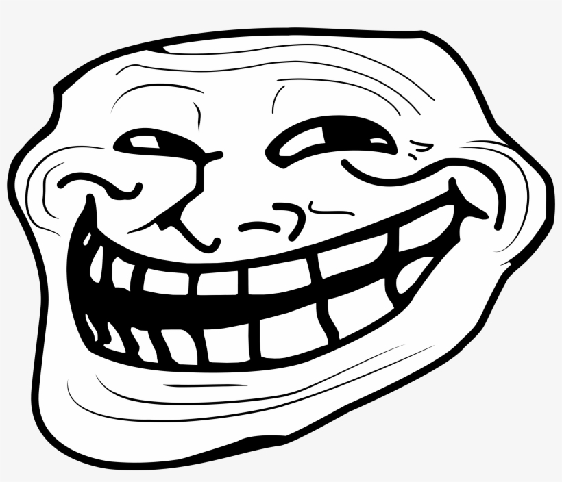 Trollface Background Transparent - Troll Face Meme Png, Png Download, png  download, transparent png image