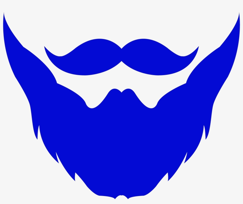 Png Black And White Stock Durham Beards Your Source - Beard And Mustache Logo, transparent png #40668