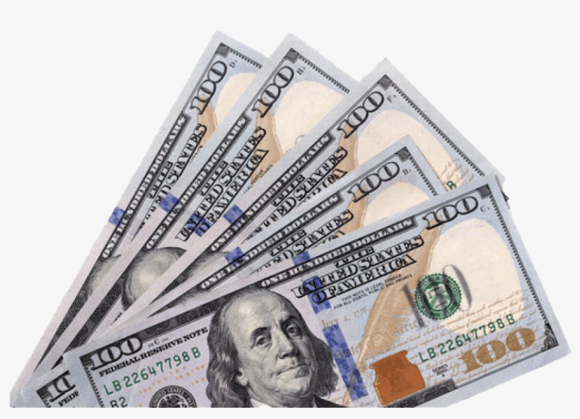 100 Dollar Bill Png - Hundred Dollar Bills Png, transparent png #40816