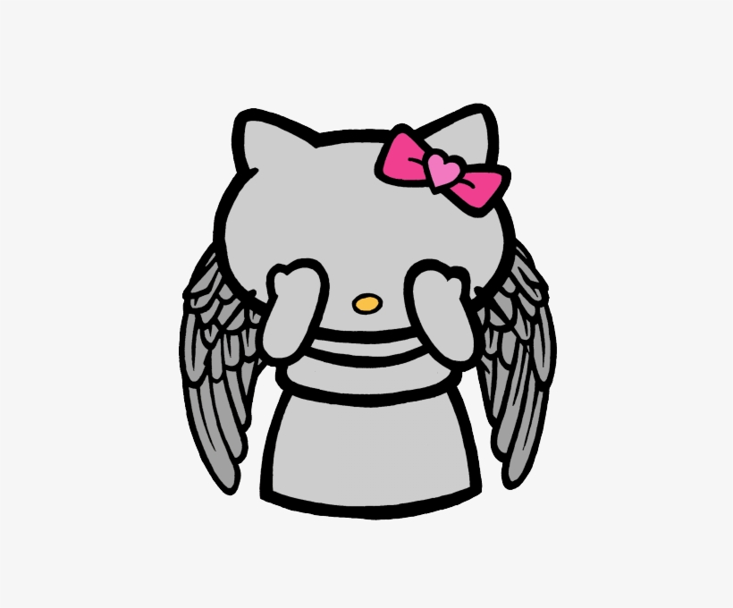 It's A Hello Angel I Don't If I Should I Love This - Hello Kitty Weeping Angel, transparent png #40818