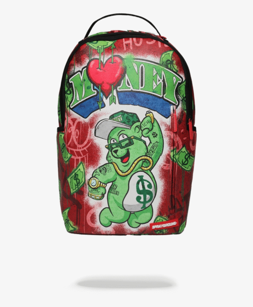 Sprayground Money Bear Raining Backpack - Sprayground Bear Backpack, transparent png #41038