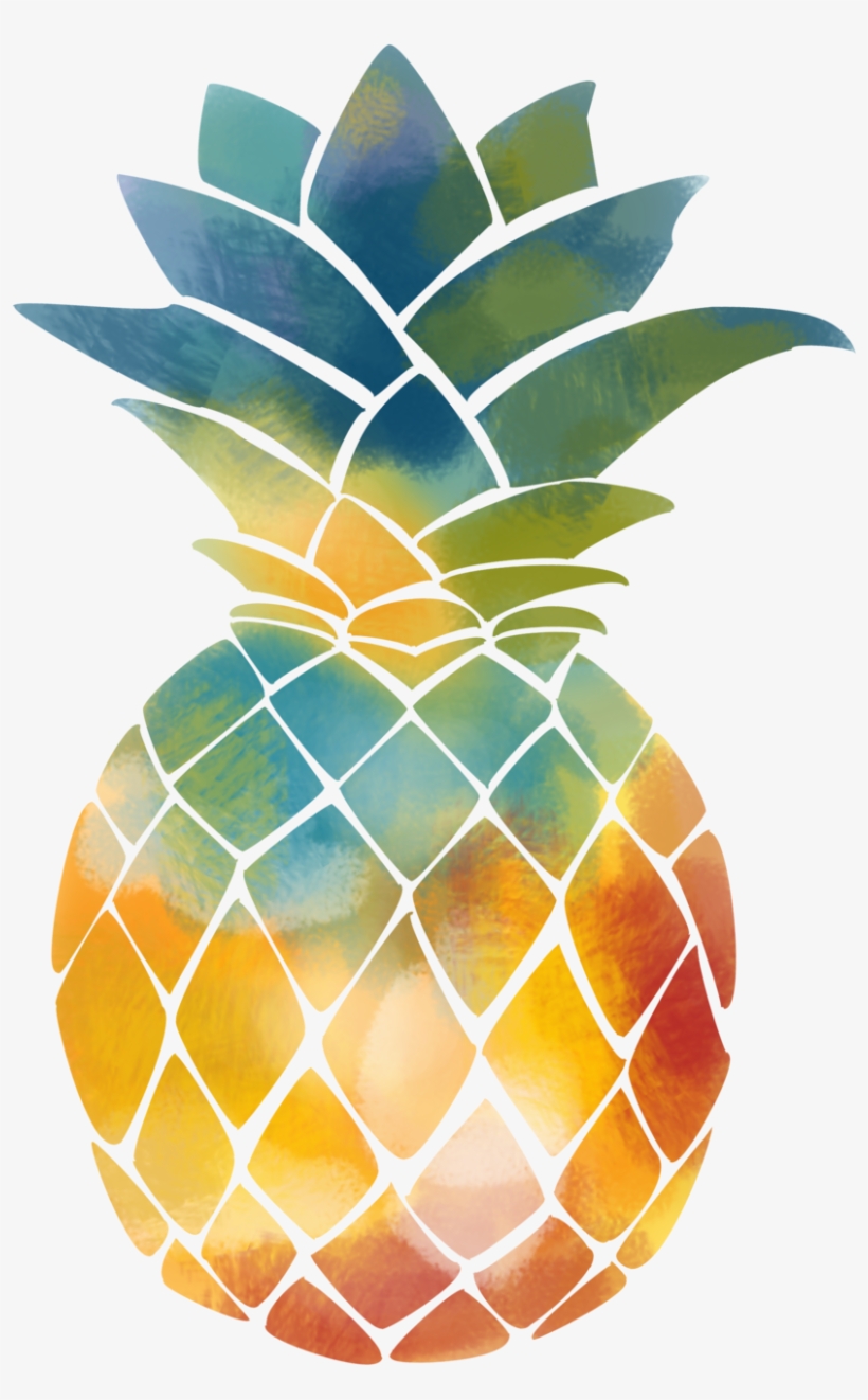 Download Pineapple Vector - Watercolor - Portable Network Graphics - Free Transparent PNG Download - PNGkey