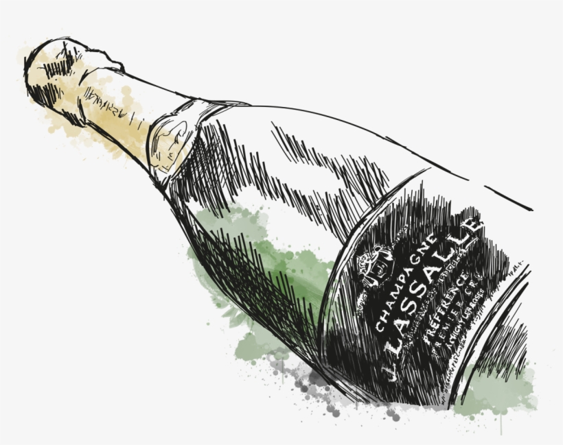 Venez Découvrir L'histoire, Le Style Et La Philosophie - Champagne Drawing Png, transparent png #41151
