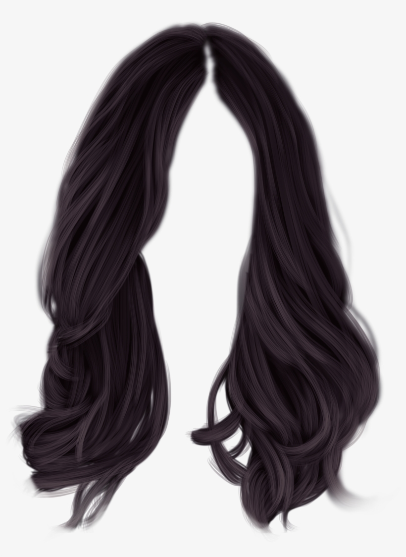 Black - Black Hair Png, transparent png #41198