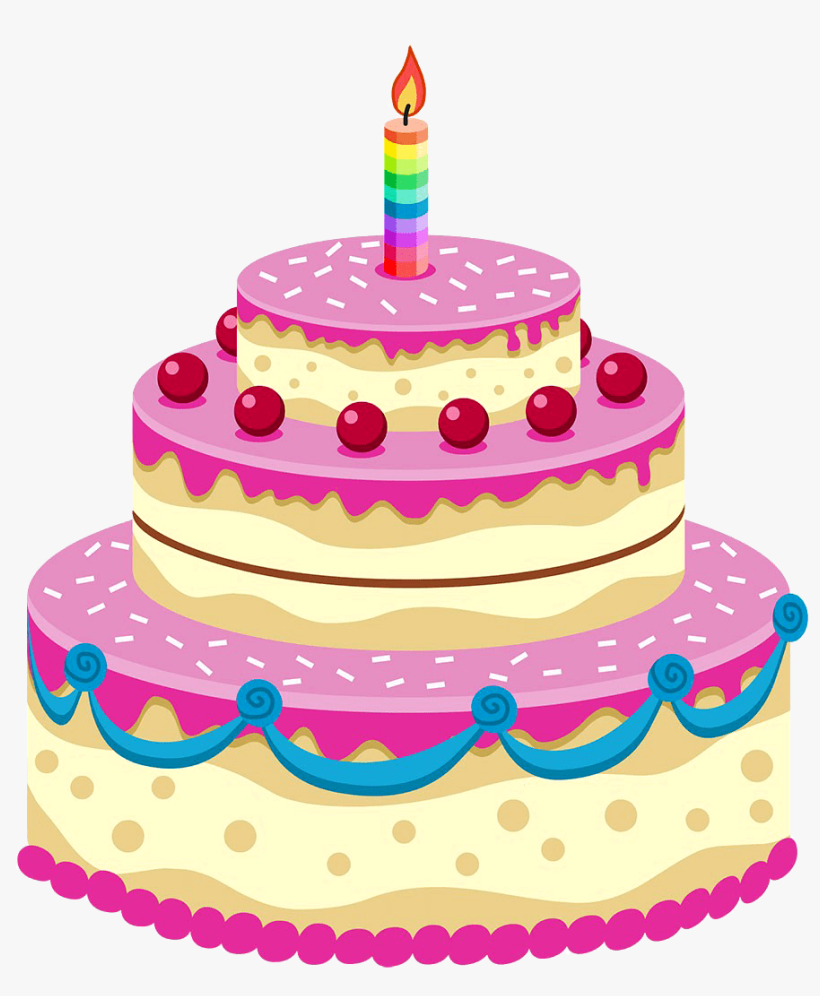 Birthday Cake Png Image - Animated Birthday Cake Png, transparent png #41284