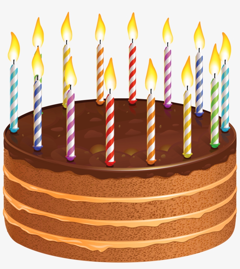 Pastry Clipart Candle - Birthday Cake With Candles Png, transparent png #41302